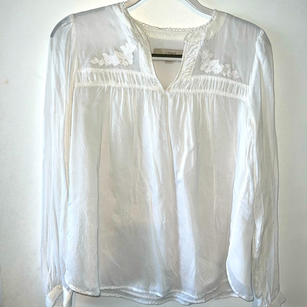 White loft blouse